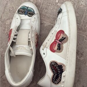 Valentino Garavani leather butterfly bead shoes 40 or US 10